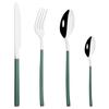 4pcs Pink Gold Dinnerware Set Stainless Steel Tableware Set Home Kitchen Eating Utensils Knife Fork Spoon Cutlery Set