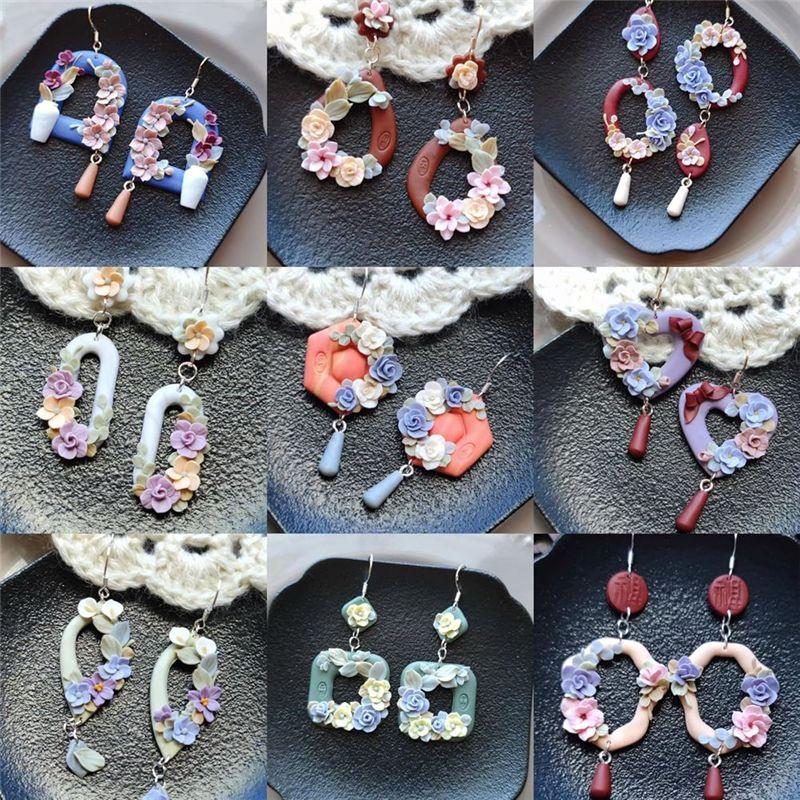 A60zpolymer Clay Cutters - 10 Pcs Boho Polymer Clay Cutters,Geometric Clay Tools For Polymer Clay Jewelry, Polymer Clay Kitmay