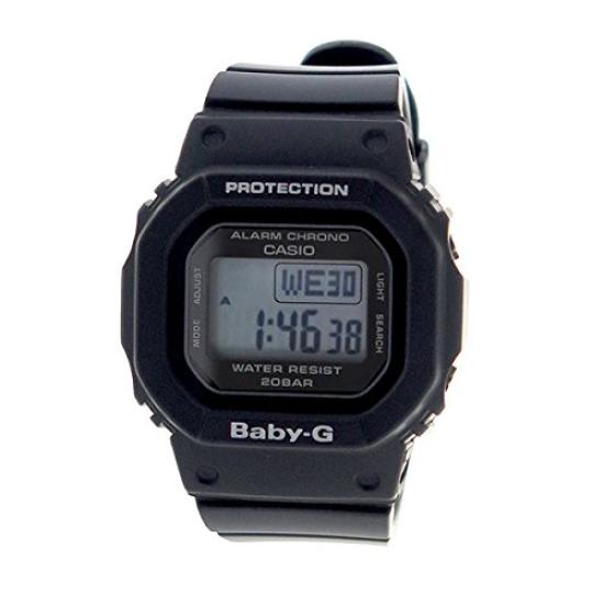 CASIO Digital Square Watch with Black Resin Baby-G BGD-560-1 Women's Band, Waterproof,