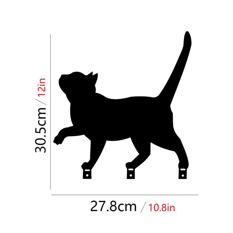 Metall Garten Dekorationen Metall Hof Tiere Gartenstecker Katze Hof Dekorationen Outdoor Gartenstecker für Blumenbeete Rasen