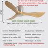 6 Speed Adjustable Energy Saving Electric Fan Remote & Quiet DC Motor Household Fan Modern Industrial Ceiling Fan