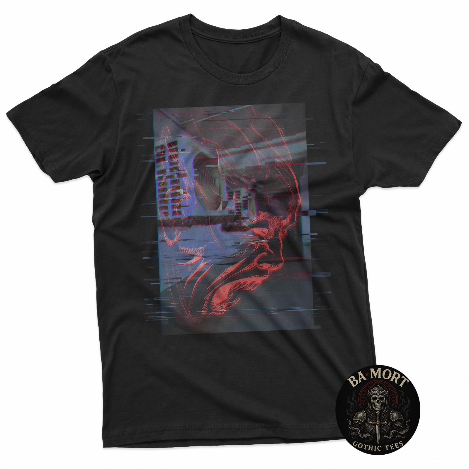 Horror Glitch Demon T-Shirt Unisex T-Shirt XXL