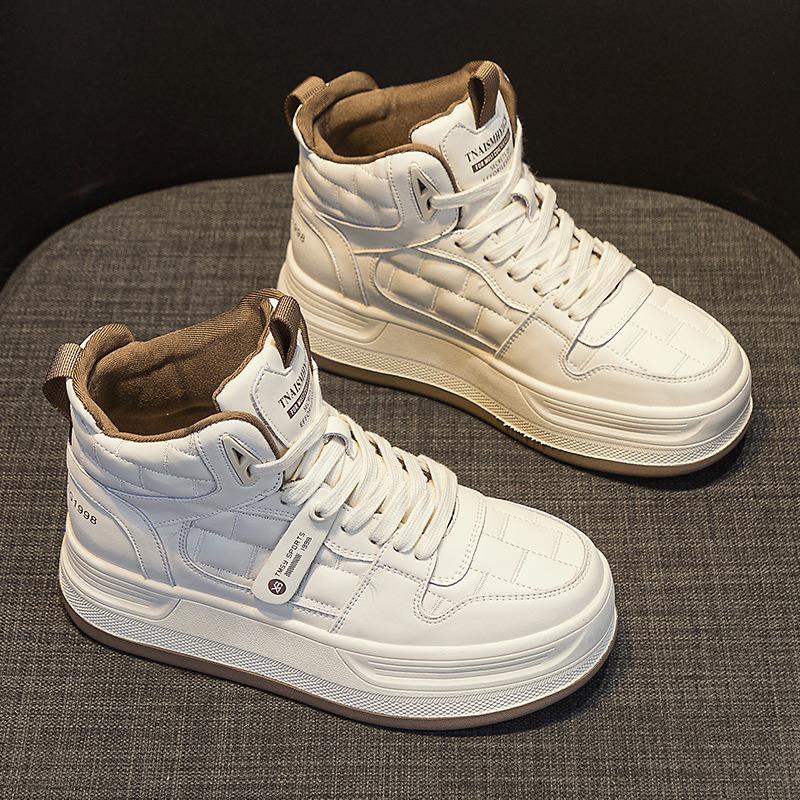 Sports high top cotton shoes casual thick bottom board shoes