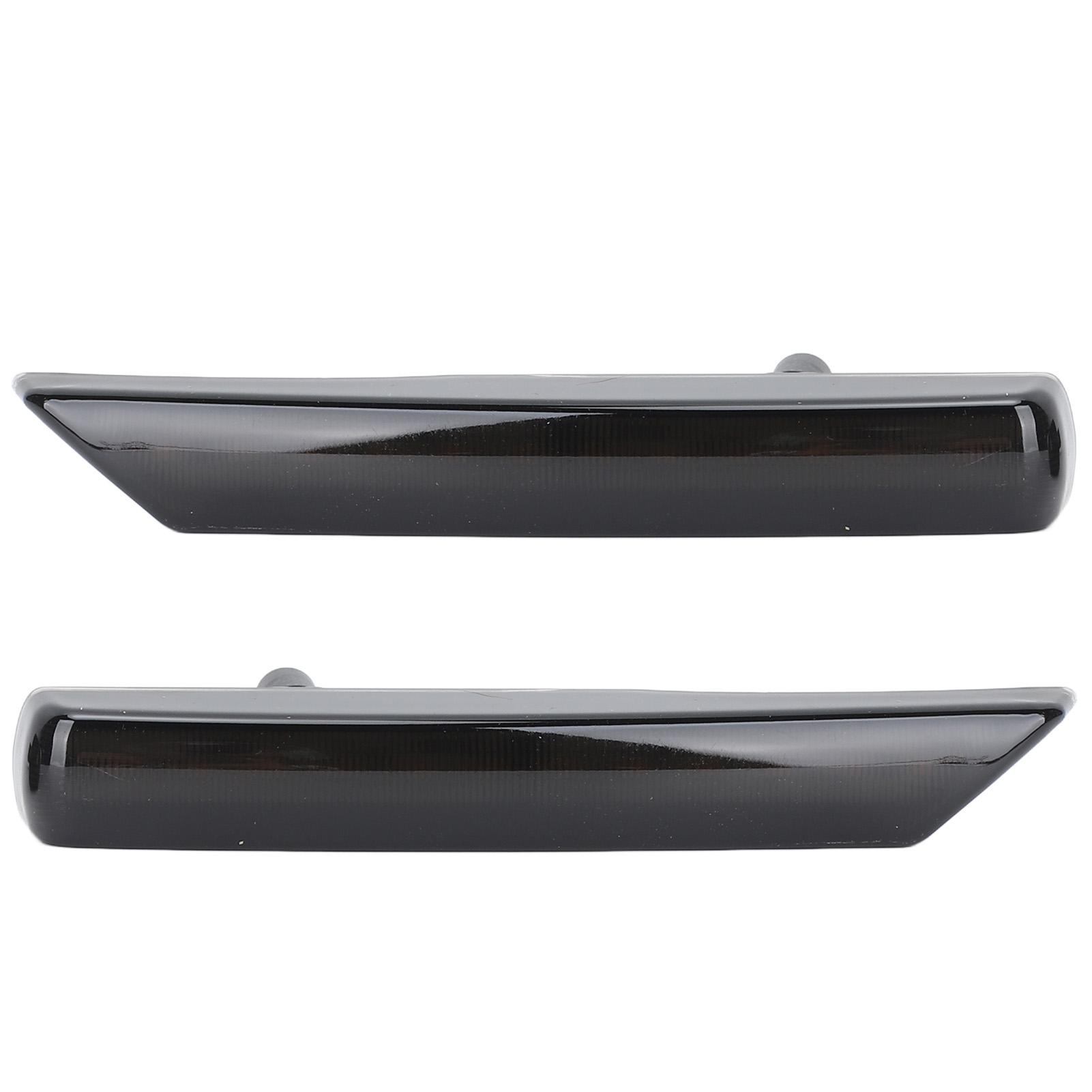 

1 Pair Side Vent Grille Flowing Lights Front Left Right Replacement For Freelander 2 LR2 2007 to 2014 Black димчастий чорний колір