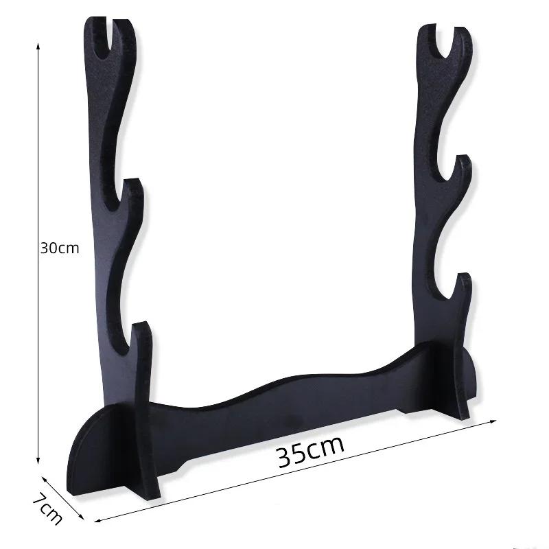 Stand  Storage Shelves Wooden Sword Rack Floor Sabre Holder Support Display Japanese  Weapon Shelf Home Organizer