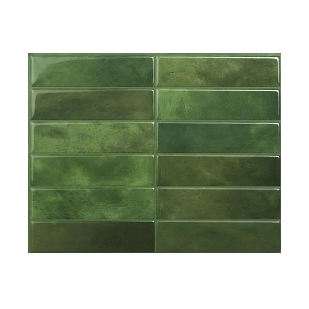 Adesivi Murali Piastrelle Autoadesivi Impermeabili Decalcomania Murale Oil-proof Anti-sporco Resistente all'Umidità Resistente al Calore Adesivo per Fornelli