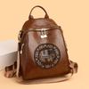 Schoolbag Backpack Premium Sense Hot Diamond Travel Backpack 1011 New Sheepskin Embroidered Jixiang Multifunctional School Bag Women
