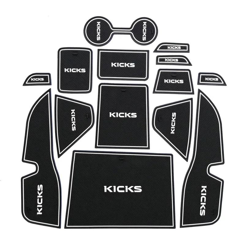 

Для Nissan Jinke Kicks 2017 2018 2019 2020 Накладка в слот двери, накладка в слот для стакана, модификация, емкости для хранения, хранение, противоскользящая накладка, аксессуары