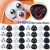 80pcs Sticky Swivel Pulley No Noise Self Adhesive Universal Pulley Rotating Wheels for Trash Can Bottom Kitchen Small Appliances