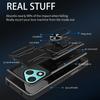 For Honor 400 Lite 5G Case PC+TPU Kickstand Phone Back Cover with Camera Slider
