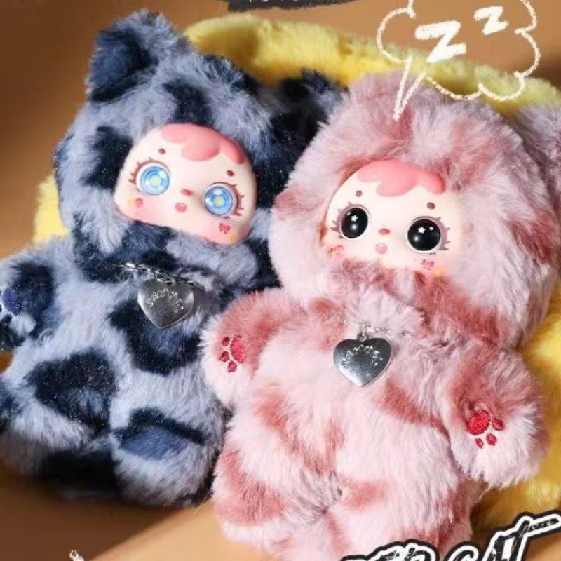 New Samuel The Cool Moment Of The Cats Series Plush  Cute Plush Keychain Decoration Doll Bag Pendant Fun Toy Gifts