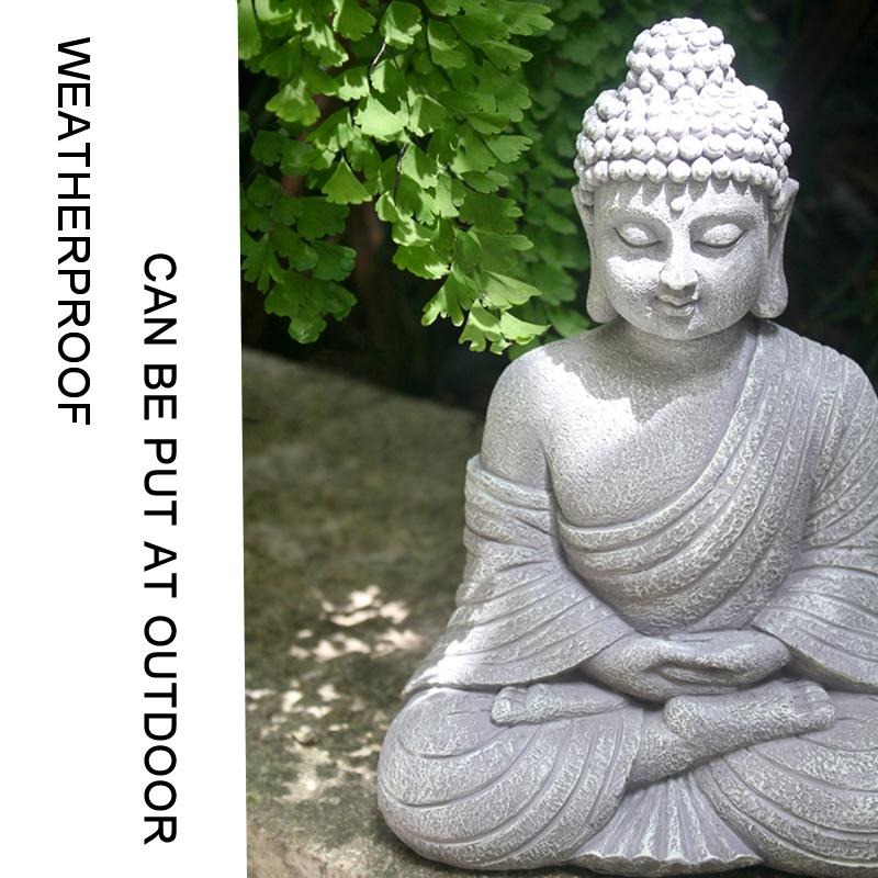 9palcová vintage zahradní socha Buddhy vnitřní venkovní zahrada zenový buddhismus figurka socha dekorace pro domov kancelář obchod ozdoba