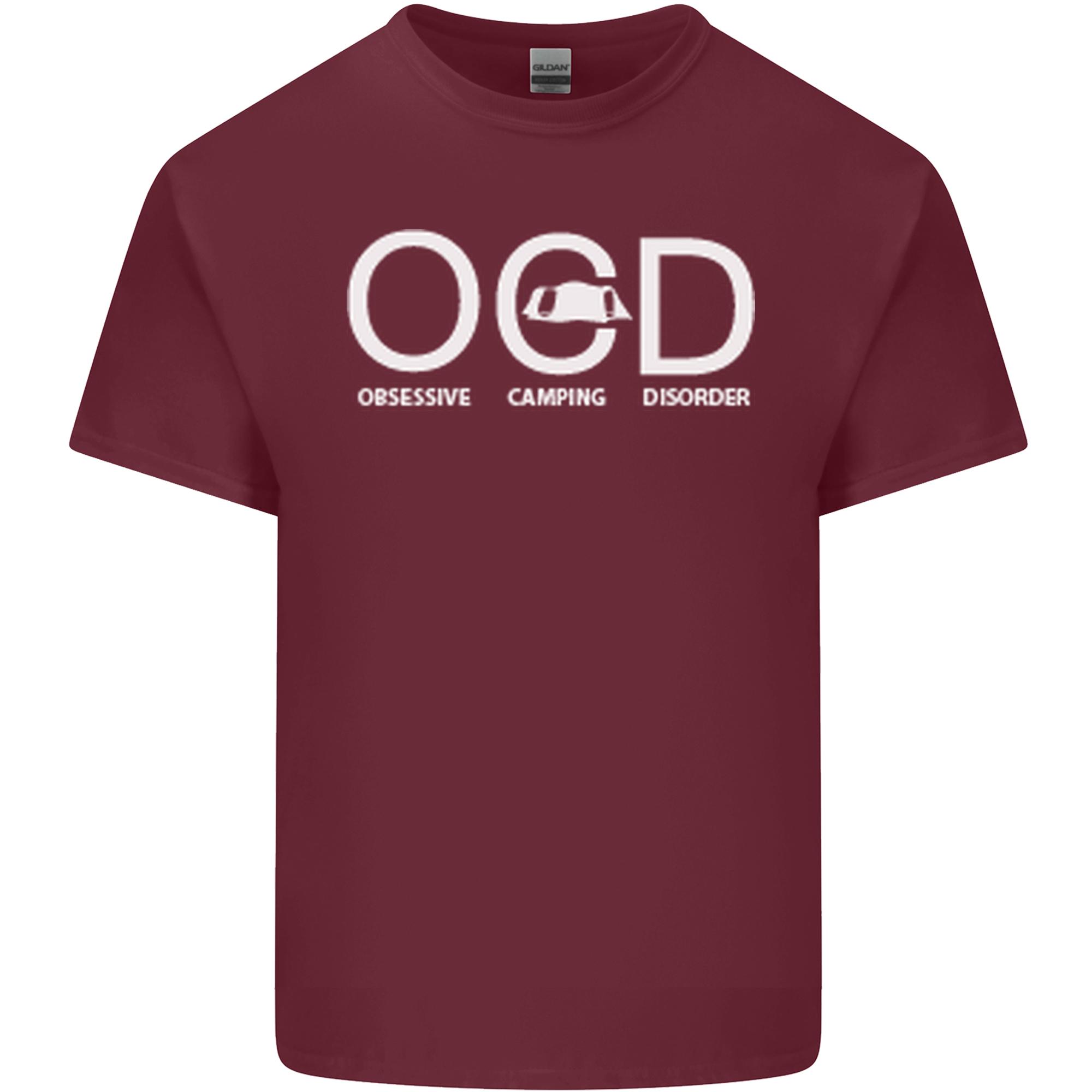 OCD Obsessive Camping Disorder Unisexs Light Cotton TShirt S