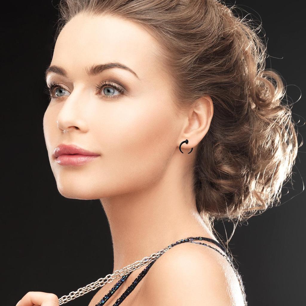 Acrylic Horn Ear Expander and Auricle Ear Plug Body Piercing Jewelry