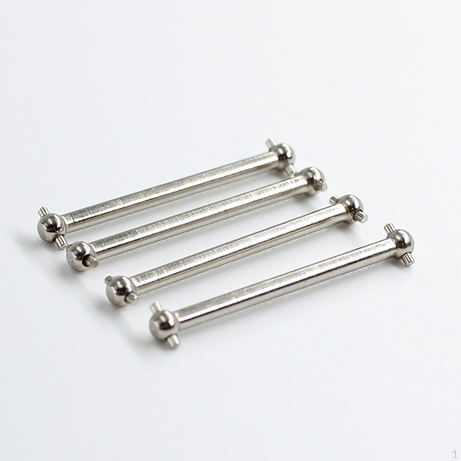 

4 Pieces RC Car Metal Dog Bone Accessory Replace Upgrade Sturdy Hobby Model Part Spare Parts for