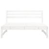Garden Center Sofas 2 Pcs White 120 X 80 Cm Solid Pine Wood