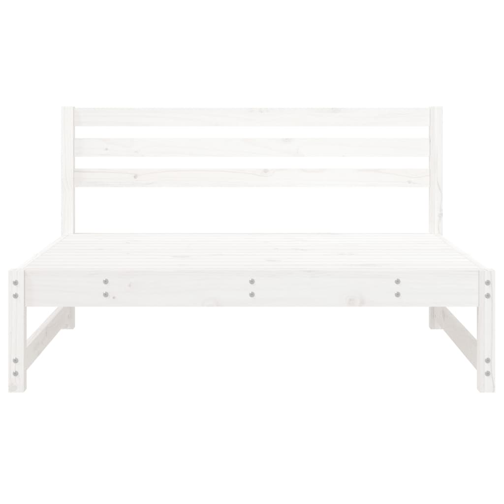 Garden Center Sofas 2 Pcs White 120 X 80 Cm Solid Pine Wood