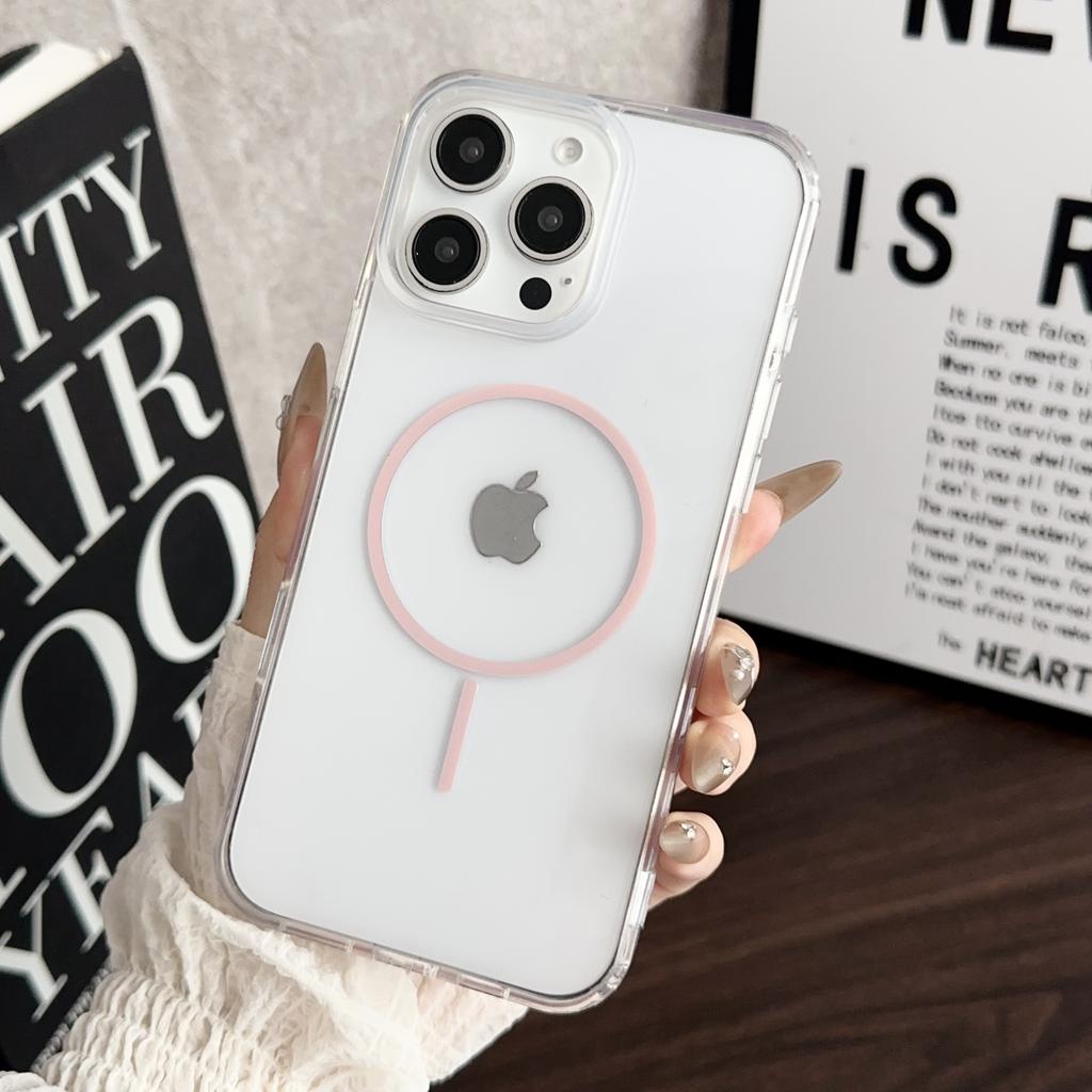 Clear Case For Magsafe Mag Safe iPhone 16E 16 E 15 Pro Max 14 Plus 13 12 11 X XS XR SE 2022 2020 8 iPhone16 16Pro 16Plus 15Pro Phone Cover Accessories