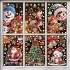 Christmas Decoration Window Stickers Traceless Home Window Decorations Static Cling New Year Xmas Festival Party Decor Pvc