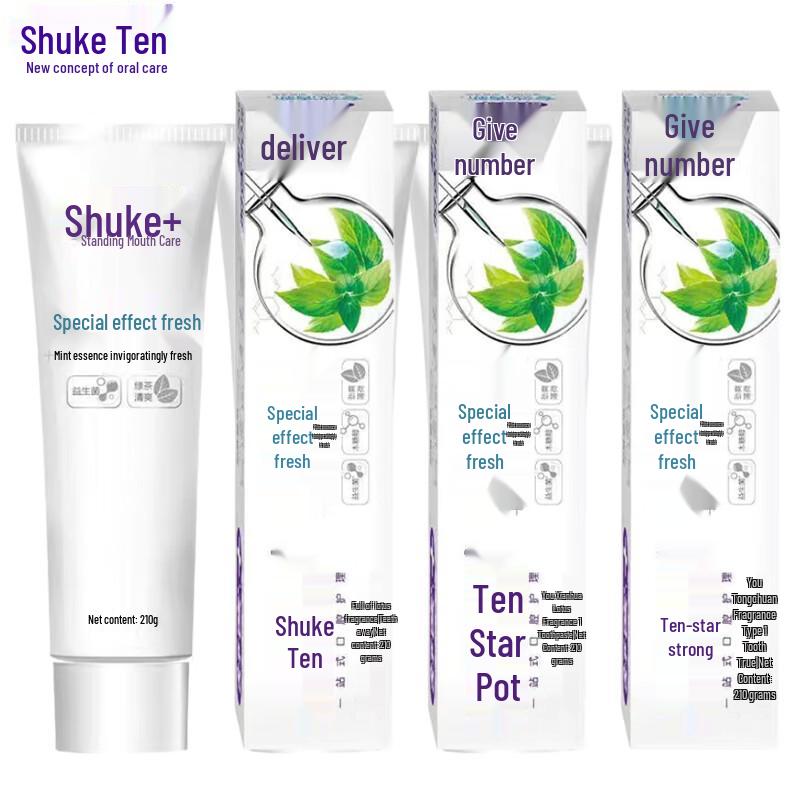 

Shuke Fresh Breath Toothpaste - Mint 3-Pack