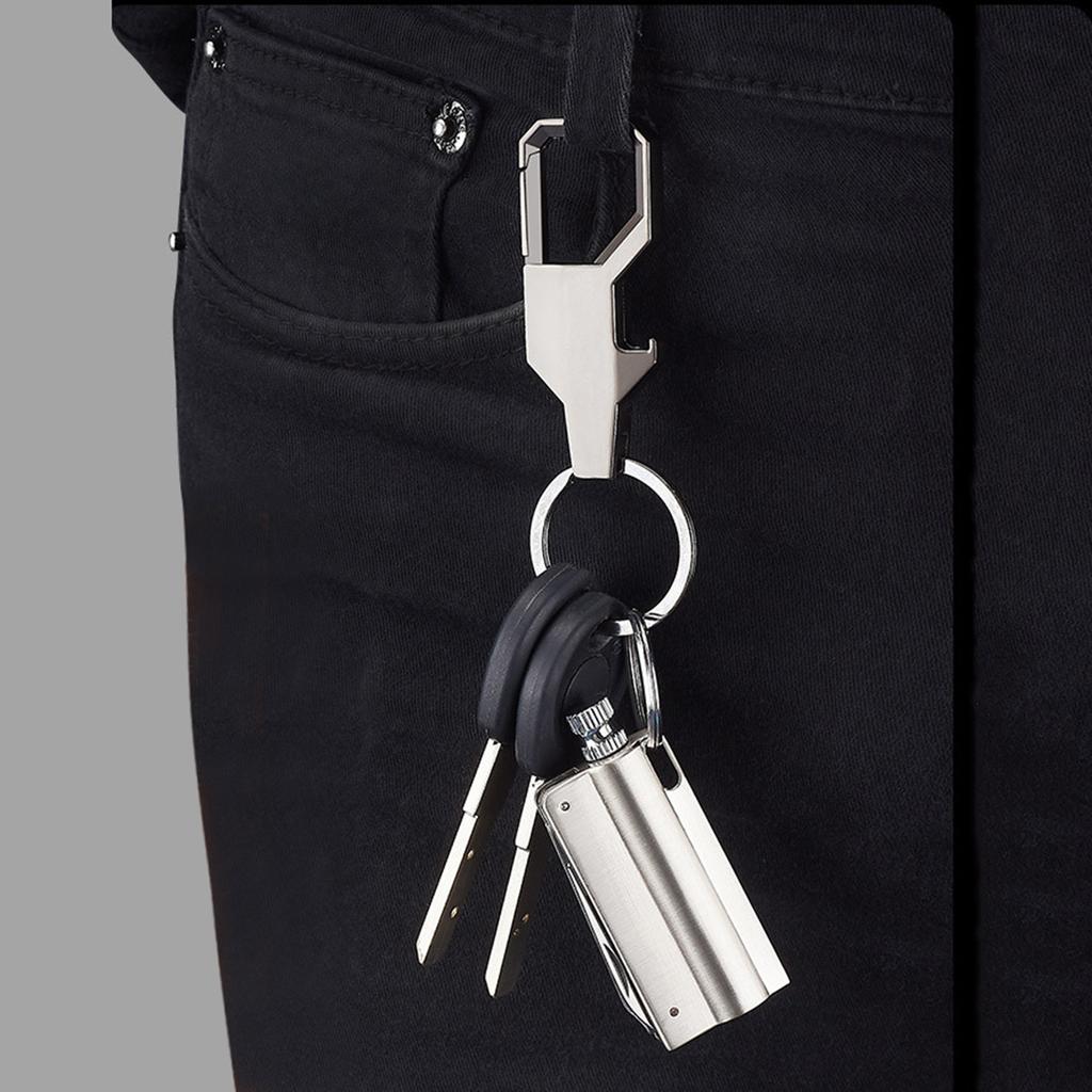 Outdoor Portable Lighter Bottle Keychain With Containing Cotton Core