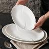 14-inch Ginkgo Flower Dan Ceramic Fish Plate Set