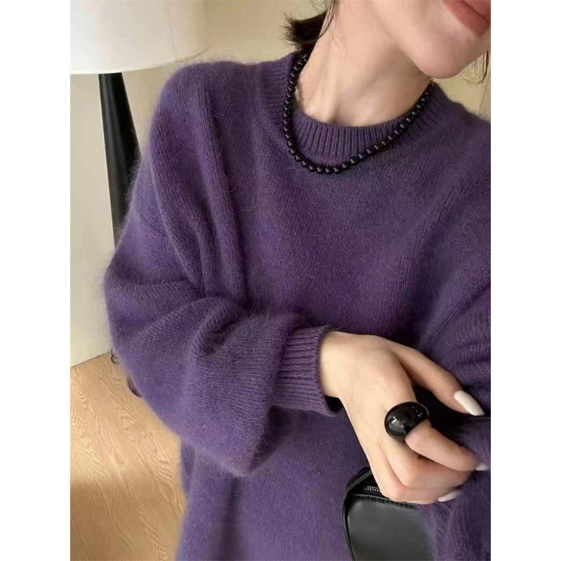 Loose Mid-length Sweater Pullover Top