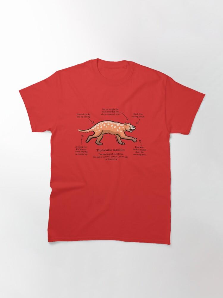 Ice Age Thylacoleo Carnifex the Marsupial Lion Classic T-Shirt