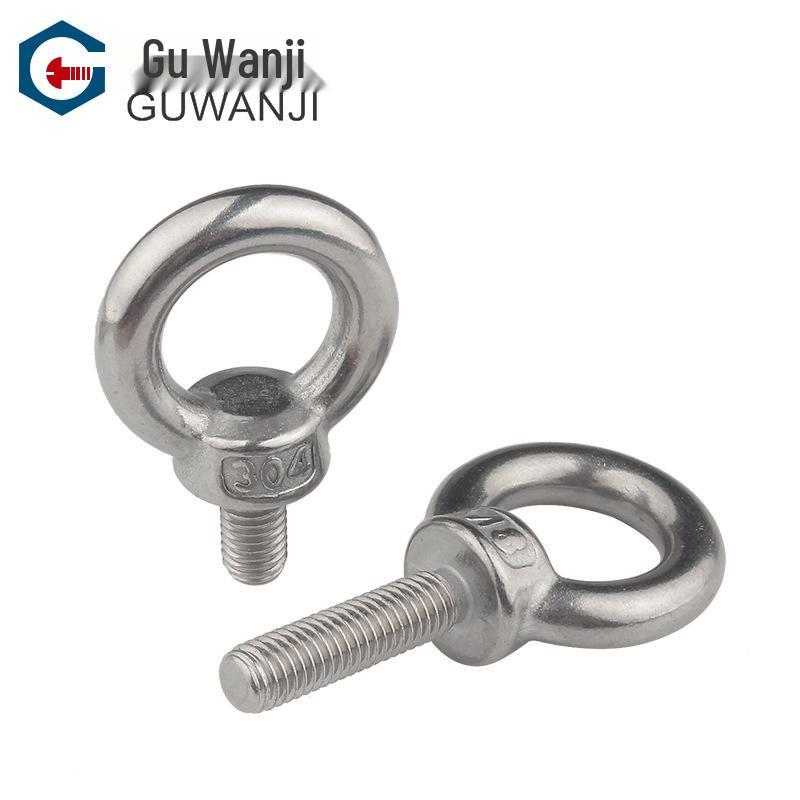 304 Stainless Steel Round Lifting Eye Bolt with Loop (M4M5-M20)