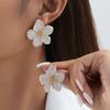 Fashion Dripping Oil Flower Stud Earrings Women'S Atmosphere High Sense Simple Temperament Earrings Earrings