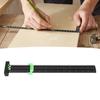 Woodworking   Tool 14inch Metal Aluminium Alloy Double Line Marking Ruler   T Type Measuring Scribing Ruler