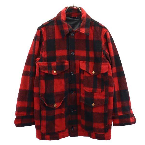 

Wrangler 70s vintage check Long sleeve Jacket L Red series Men s Used