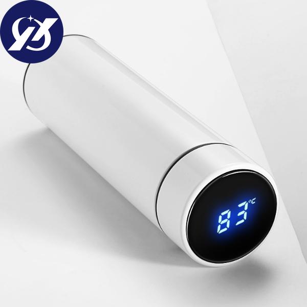 500ml Vacuum Thermos LCD Temperature Display Water Bottle Stainless Steel Double Wall Insulated Cup