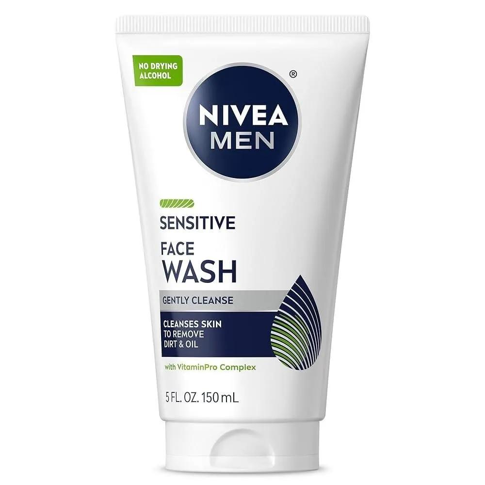 NIVEA Men Face Wash 160ml Non-drying Bottle Type for Sensitive Skin