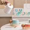 High-end Coffee Cup Set, High-end Afternoon Tea, Latte Flower Cup, Women's Exquisite High-value Light Luxury Couple Cup, Breakfast Cup