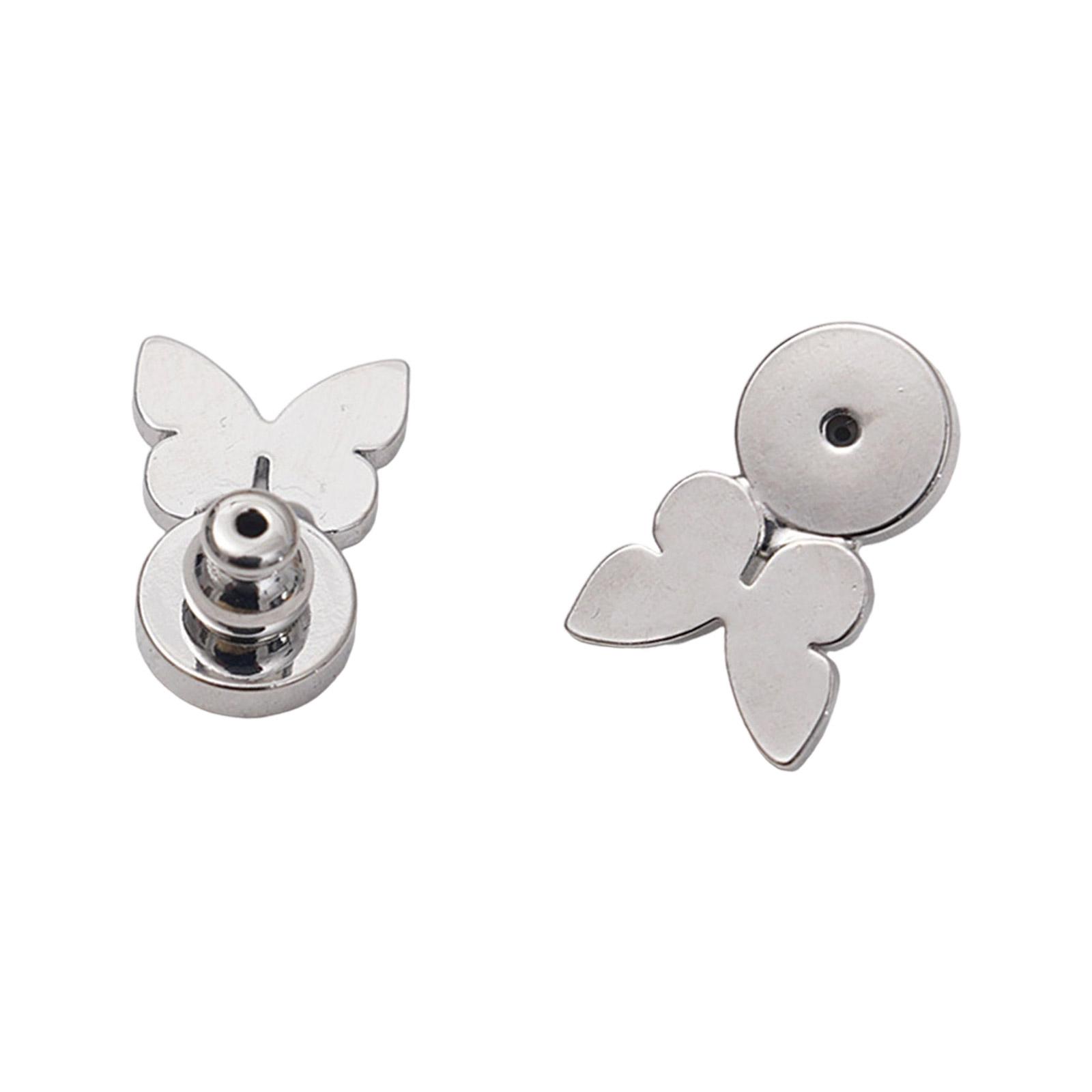 

Надійні важкі підкладки для сережок для відвислих мочок вух, регульовані силіконові застібки для сережок, зручні гіпоалергенні ювелірні аксесуари 3 срібний