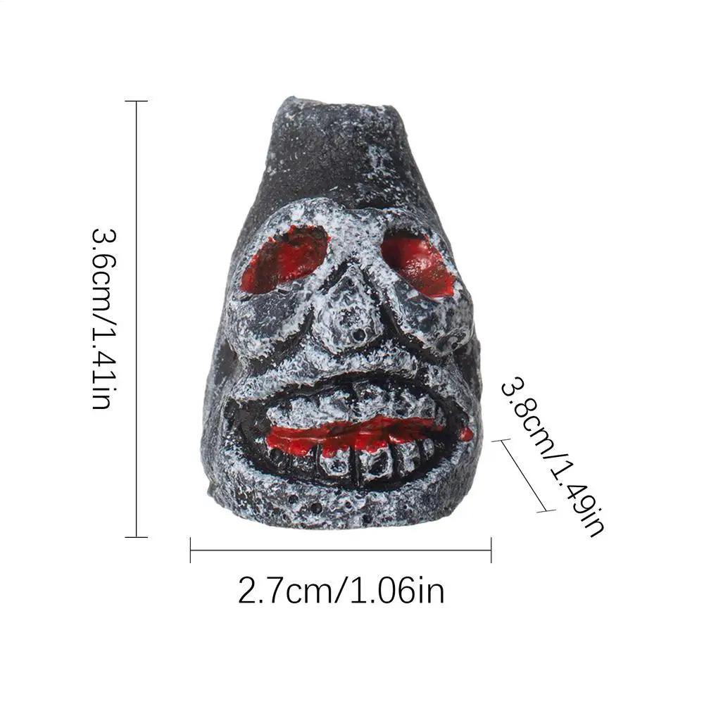 

Micro Kirin Aztec Death Whistle Ghost War Whistle Decompress Skull Head Toy Party Noise Prop Resin Halloween Festival Toys Gifts