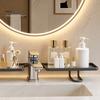 Humid Environment Storage Rack Over Sink Faucet Rack, Waterproof Anti-Rust Organizer, Organizer with Drain Holes Large Capacity Bathroom Kitchen