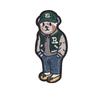 Etiqueta bordada toalla bordado accesorios de ropa parche de oso pegatina insignia etiqueta de tela tela adhesiva bordado chenilla