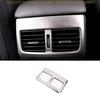 For Mazda 3 Axela 2019-2024 Silver Steel Rear AC Air Outlet Vent Cover Trim 1PCS
