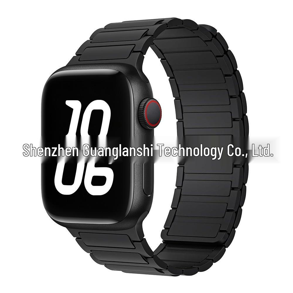 „Curea de culoare contrastantă din silicon magnetic S9 pentru Apple Watch Series 5-9”