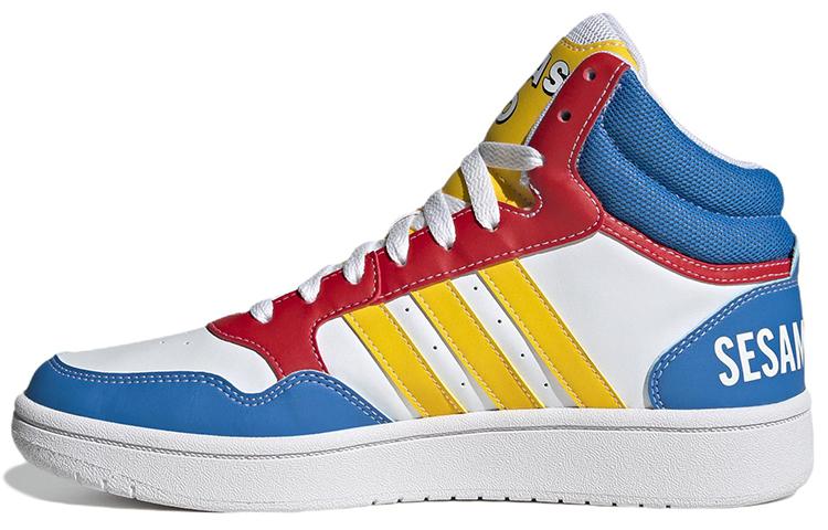 Adidas Hoops 3.0 Mid  White Blue  GX6108 40