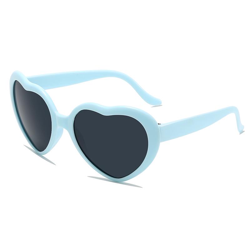 2024 Trendy Heart-Shaped Sunglasses: Love-Inspired Peach Design with UV Protection