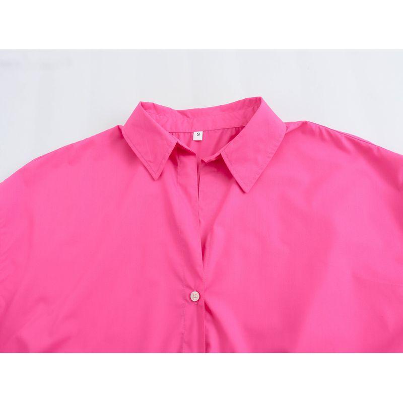 Kaslead New Arrival Women's Fashion Style Fashion Casual Minimalist Basic Poplin Shirt 4387096