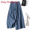 Cotton Linen Wide Leg Pants For Women With Pockets And High Waist Comfortable Spring Fashion