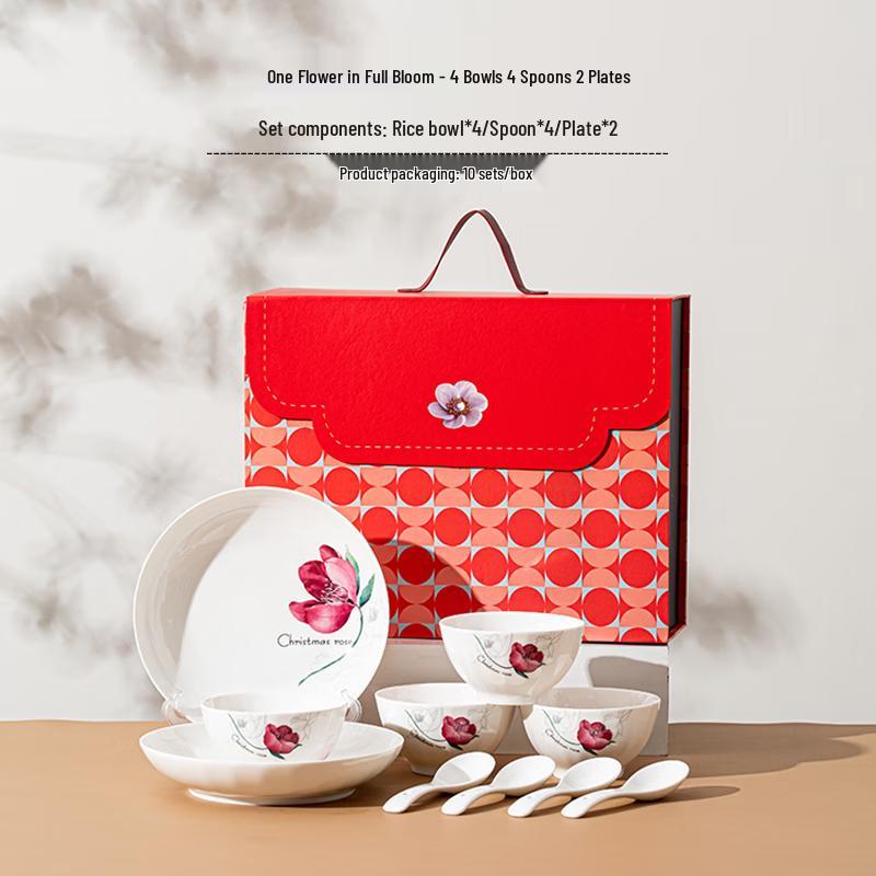 JIN MING LI Elegant Ceramic Dinnerware Set