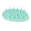 3pcs Oval Shape Hair Brush Silicone Elastic Wide Teeth Shampoo Brush for Hair Washing Cleaning