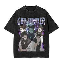 Summer Jujutsu Kaisen Choso Anime  Washed T Shirt Merch Oversize T-Shirts for Men Women Summer Short Sleeve Tee Clothing Daily Wear Cool Top