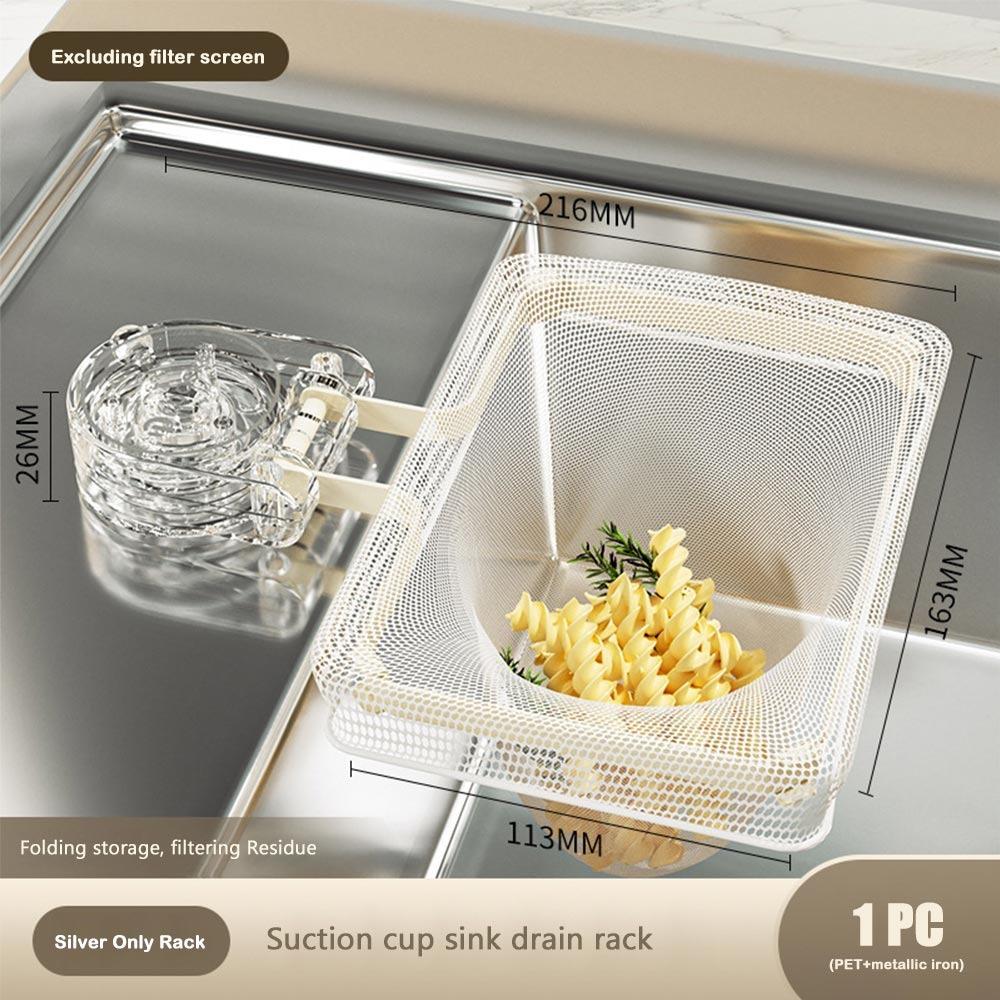 Spülbecken Sieb Spülbeckenfilter Gestell Abnehmbares Müllfilter Regal Hochwertiger Filterbeutel Küche