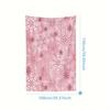 1pc Contemporary Style Pink Flannel Blanket, Digital Snowflake Print, Soft Throw for Christmas, Winter, Bedroom, Sofa, Living Ro